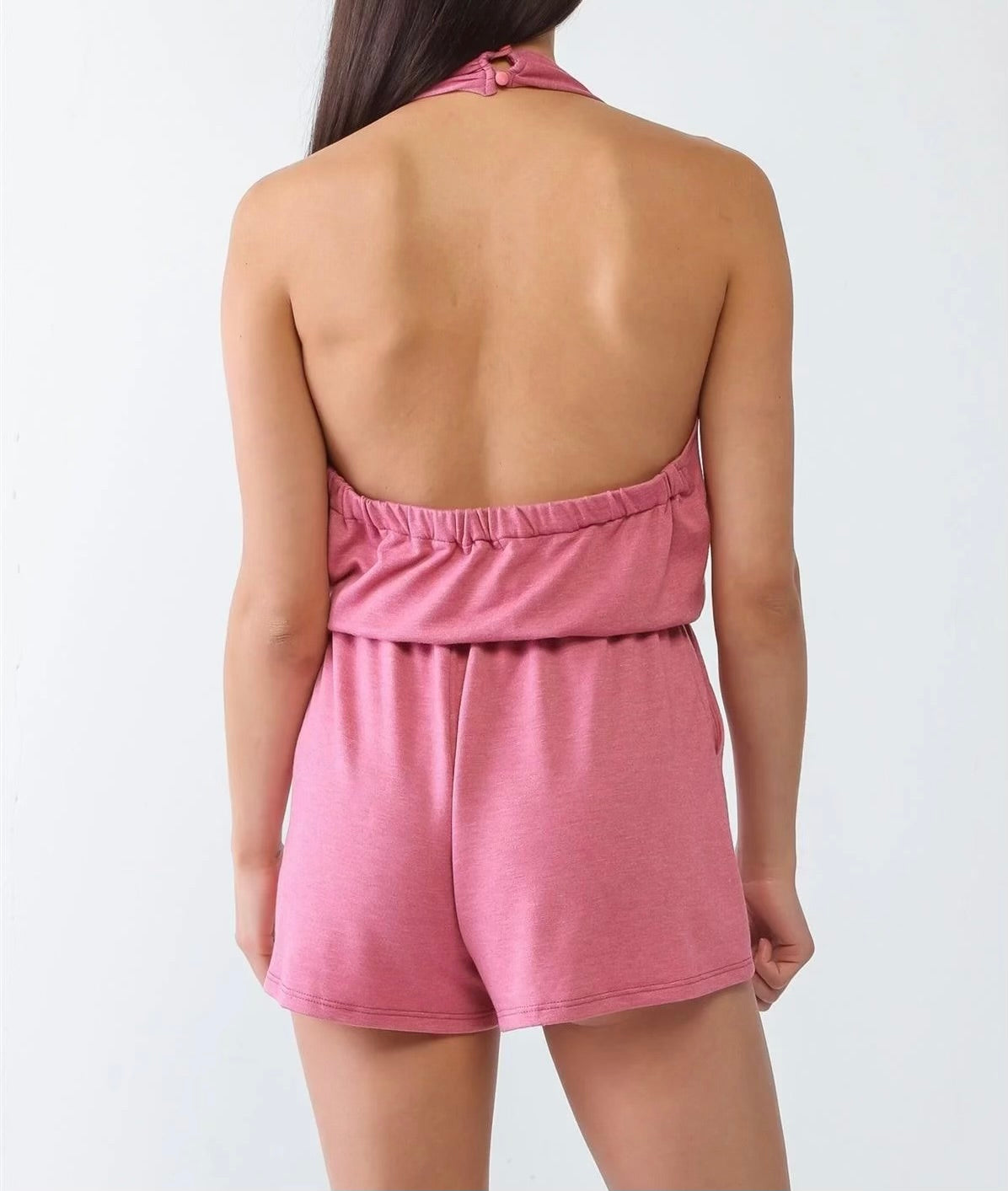 Pink Halter Top Romper